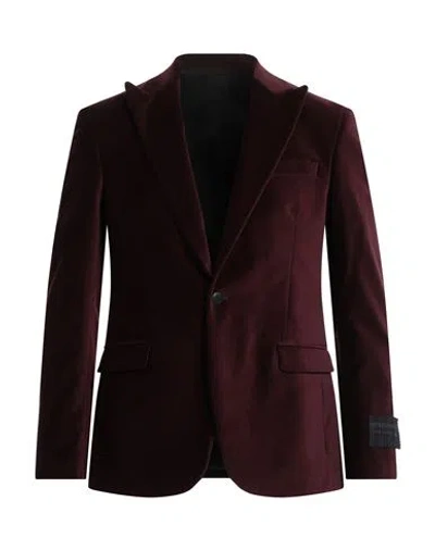Messagerie Patrizio Piscaglia Man Blazer Burgundy Size 42 Cotton