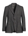 Messagerie Patrizio Piscaglia Man Blazer Charcoal Size 44 Wool, Polyester, Elastane In Gray