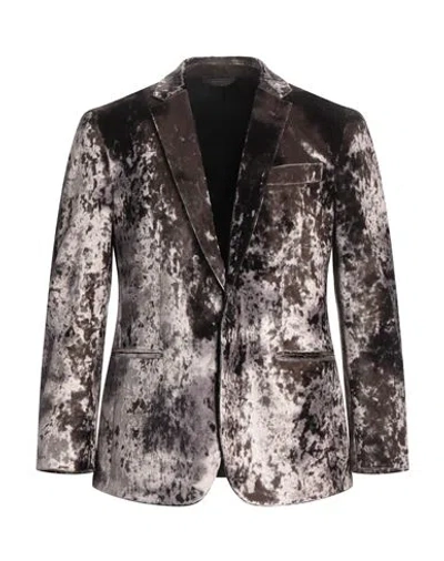 Messagerie Patrizio Piscaglia Man Blazer Dark Brown Size 42 Viscose, Polyamide