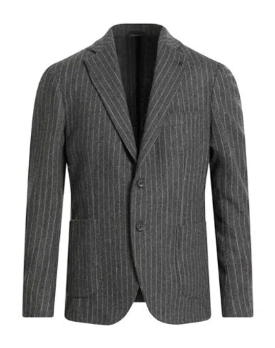 Messagerie Patrizio Piscaglia Man Blazer Grey Size 42 Wool, Polyester