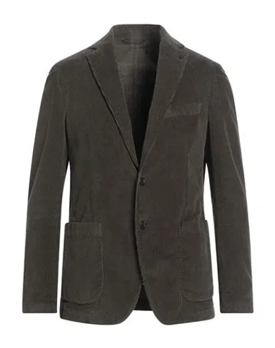 Messagerie Patrizio Piscaglia Man Blazer Military Green Size 42 Cotton, Elastane