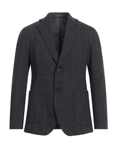 Messagerie Patrizio Piscaglia Man Blazer Navy Size 38 Wool, Polyester