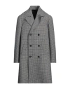 Messagerie Patrizio Piscaglia Man Coat Black Size 42 Wool, Polyester, Cotton