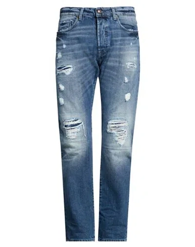 Messagerie Patrizio Piscaglia Man Jeans Blue Size 34 Cotton
