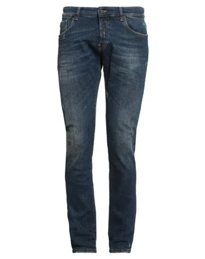 Messagerie Patrizio Piscaglia Man Jeans Blue Size 34 Cotton, Elastane