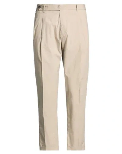 Messagerie Patrizio Piscaglia Man Pants Beige Size 36 Cotton, Elastane In Neutral