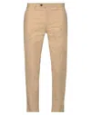 Messagerie Man Pants Beige Size 30 Cotton, Elastane In Beige