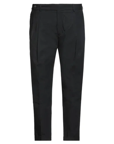 Messagerie Patrizio Piscaglia Man Pants Black Size 38 Cotton, Elastane