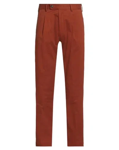 Messagerie Patrizio Piscaglia Man Pants Brown Size 30 Cotton, Elastane