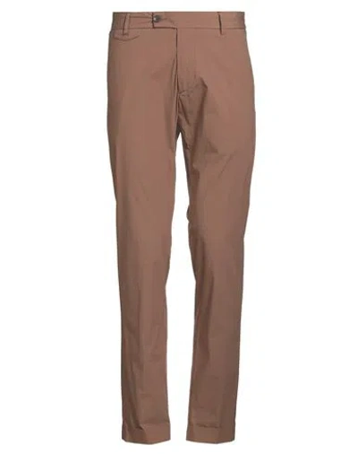 Messagerie Patrizio Piscaglia Man Pants Brown Size 38 Cotton, Elastane