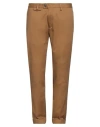 Messagerie Patrizio Piscaglia Man Pants Camel Size 38 Cotton, Elastane