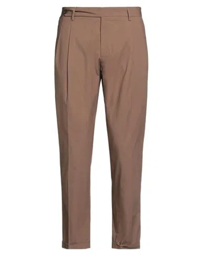 Messagerie Patrizio Piscaglia Man Pants Chocolate Brown Size 36 Cotton, Elastane