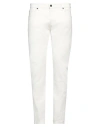 Messagerie Patrizio Piscaglia Man Pants Cream Size 31 Cotton, Elastane In White