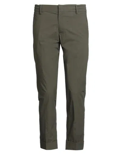 Messagerie Patrizio Piscaglia Man Pants Dark Green Size 28 Cotton, Elastane