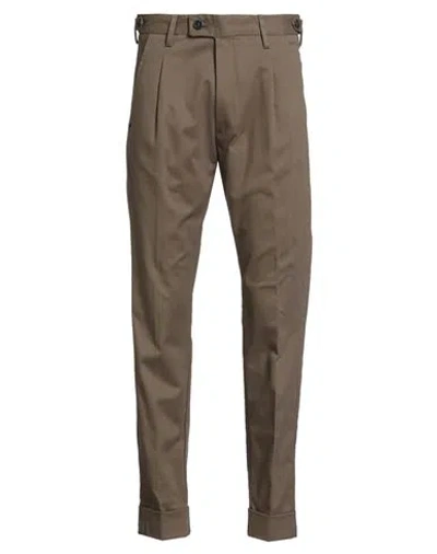 Messagerie Patrizio Piscaglia Man Pants Khaki Size 30 Cotton, Elastane In Sand