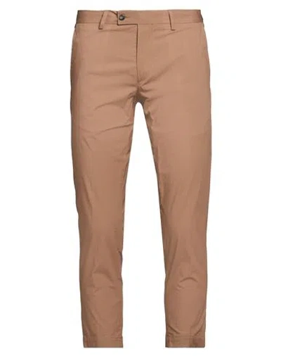 Messagerie Patrizio Piscaglia Man Pants Khaki Size 32 Cotton, Elastane In Brown