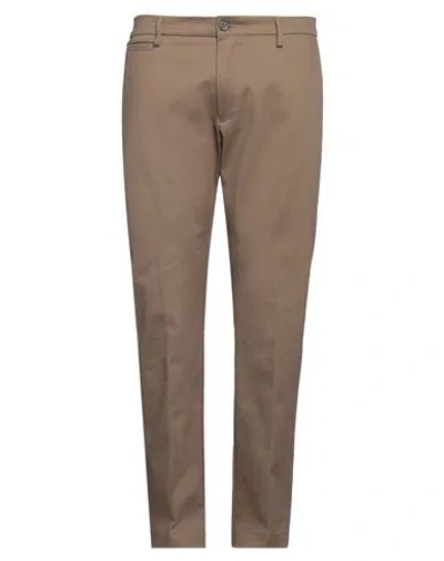 Messagerie Patrizio Piscaglia Man Pants Khaki Size 36 Cotton, Elastane In Beige