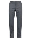 Messagerie Patrizio Piscaglia Man Pants Lead Size 30 Cotton, Elastane In Grey