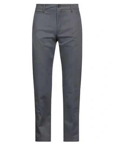 Messagerie Patrizio Piscaglia Man Pants Lead Size 30 Cotton, Elastane In Grey