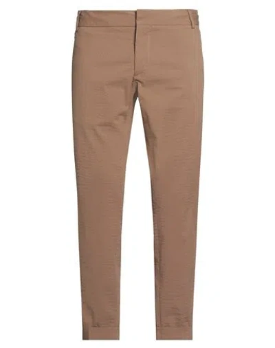 Messagerie Patrizio Piscaglia Man Pants Light Brown Size 34 Cotton, Elastane In Sand