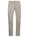 Messagerie Patrizio Piscaglia Man Pants Light Grey Size 34 Cotton, Elastane In Gray