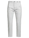 Messagerie Patrizio Piscaglia Man Pants Light Grey Size 34 Polyester, Cotton In White
