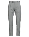 Messagerie Patrizio Piscaglia Man Pants Light Grey Size 34 Wool, Polyester, Lycra