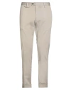Messagerie Patrizio Piscaglia Man Pants Light Grey Size 38 Cotton, Elastane In Gray