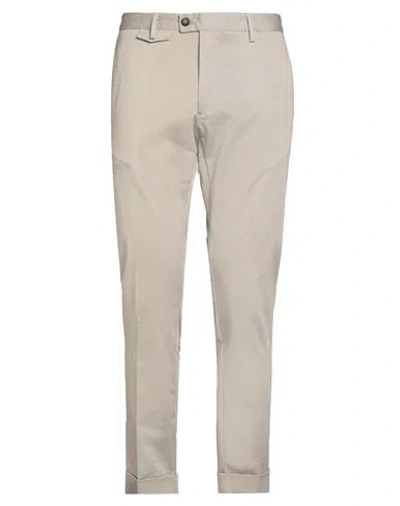 Messagerie Patrizio Piscaglia Man Pants Light Grey Size 38 Cotton, Elastane In Gray