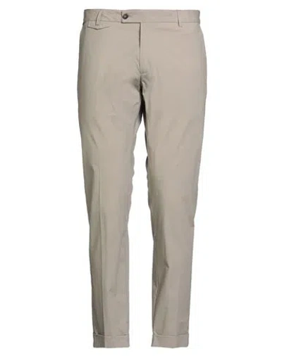 Messagerie Patrizio Piscaglia Man Pants Light Grey Size 38 Cotton, Elastane In Gray