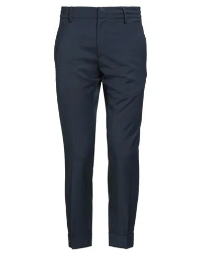 Messagerie Patrizio Piscaglia Man Pants Midnight Blue Size 30 Wool, Polyester, Lycra
