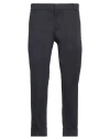 Messagerie Man Pants Midnight Blue Size 38 Cotton, Elastane In Blue
