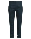 Messagerie Patrizio Piscaglia Man Pants Midnight Blue Size 38 Linen In Green