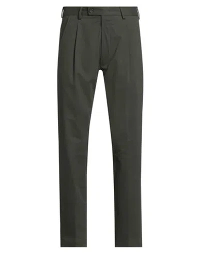Messagerie Patrizio Piscaglia Man Pants Military Green Size 28 Cotton, Elastane