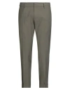 Messagerie Man Pants Military Green Size 38 Cotton, Elastane In Green