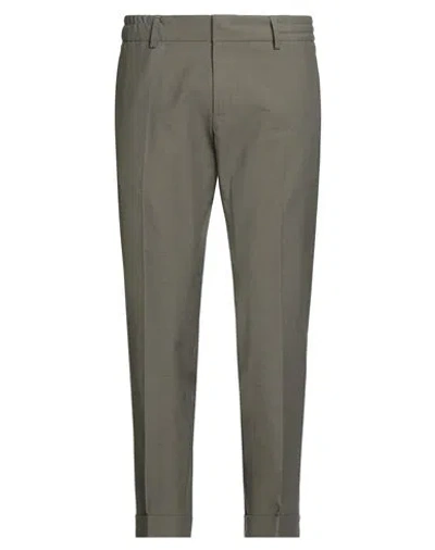 Messagerie Patrizio Piscaglia Man Pants Military Green Size 34 Cotton, Linen, Polyethylene