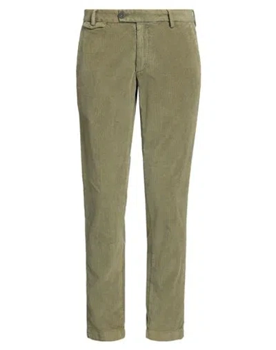 Messagerie Patrizio Piscaglia Man Pants Military Green Size 38 Cotton, Elastane