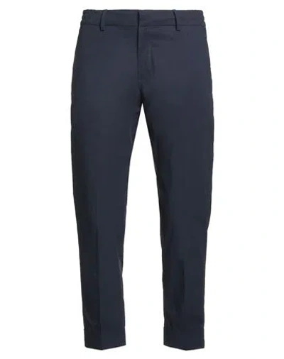 Messagerie Patrizio Piscaglia Man Pants Navy Size 32 Cotton, Elastane