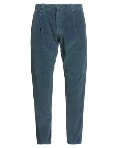Messagerie Patrizio Piscaglia Man Pants Navy Size 32 Cotton, Elastane In Blue