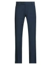 Messagerie Patrizio Piscaglia Man Pants Navy Size 32 Cotton, Linen, Polyester In Blue