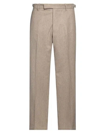 Messagerie Patrizio Piscaglia Man Pants Sand Size 36 Wool, Polyester