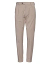 Messagerie Patrizio Piscaglia Man Pants Taupe Size 36 Wool, Polyester, Lycra