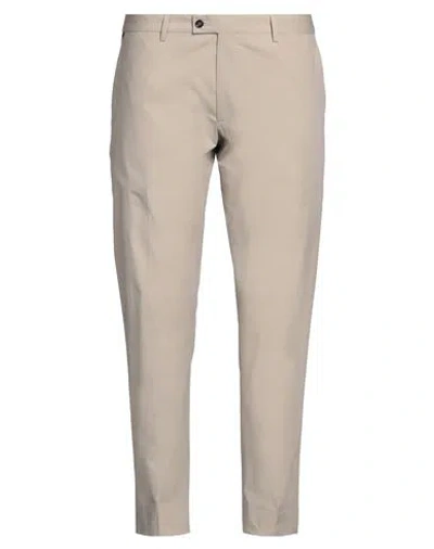 Messagerie Patrizio Piscaglia Man Pants Taupe Size 38 Cotton, Elastane In Grey