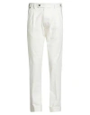Messagerie Patrizio Piscaglia Man Pants White Size 30 Cotton, Elastane