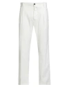 Messagerie Patrizio Piscaglia Man Pants White Size 30 Hemp, Cotton, Elastane
