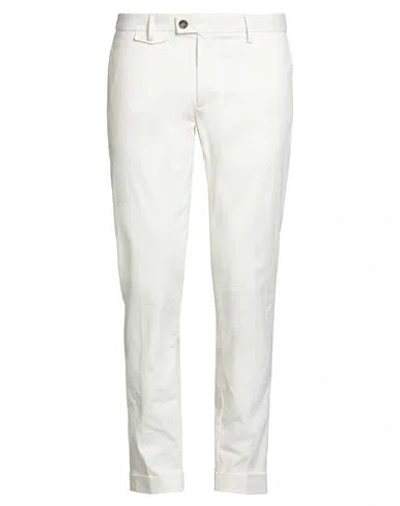 Messagerie Patrizio Piscaglia Man Pants White Size 36 Cotton, Elastane
