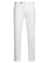 Messagerie Patrizio Piscaglia Man Pants White Size 38 Cotton, Elastane
