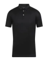 MESSAGERIE MESSAGERIE PATRIZIO PISCAGLIA MAN POLO SHIRT BLACK SIZE M MAKO COTTON