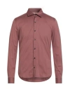 Messagerie Patrizio Piscaglia Man Shirt Antique Rose Size L Mako Cotton In Animal Print