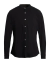Messagerie Patrizio Piscaglia Man Shirt Black Size 15 ¾ Cotton, Polyamide, Elastane